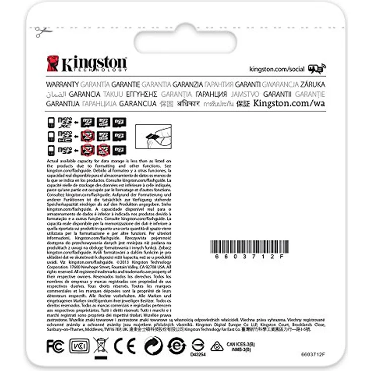 Kingston SDC10G2-128GB microSD 12 Klasse 10 bis zu 45MB-s Speicherkarte (mit SD-Adapter) – Bild 5