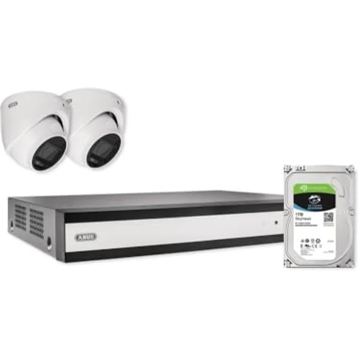 ABUS TVVR33623D All-in-One-Set, Videorekorder Performance Line mit 1 TB, 2 analogen Mini Dome-Kameras (FlexNiteView), Full HD, intelligente Personen- und Fahrzeugerkennung, App-Steuerung – Bild 4