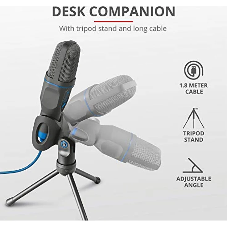 TRUST Mico USB Microphone Schwarz (18290220103) – Bild 7
