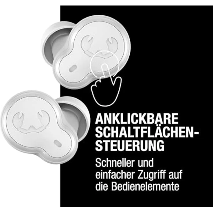Fresh n Rebel Twins Breez In-Ear Bluetooth Kopfhörer, kabellos mit 7 h Laufzeit, Ice Grey – Bild 5