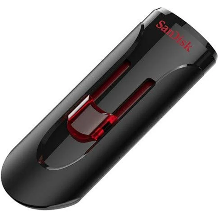 Sandisk Ufm 64GB USB Cruzer Glide 3.0 64GB USB 3.0 (3.1 Gen 1) USB-Anschluss Typ A USB-Stick - USB-Sticks (64 GB, 3.0 (3.1 Gen 1), USB-Anschluss Typ A, Dia, Schwarz, Rot) – Bild 5