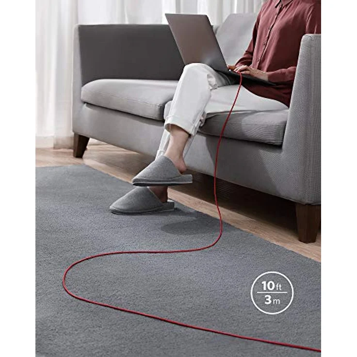 Anker New Nylon USB-C to USB-C 100 W Cable, 3 m, rot (A8758091) – Bild 4