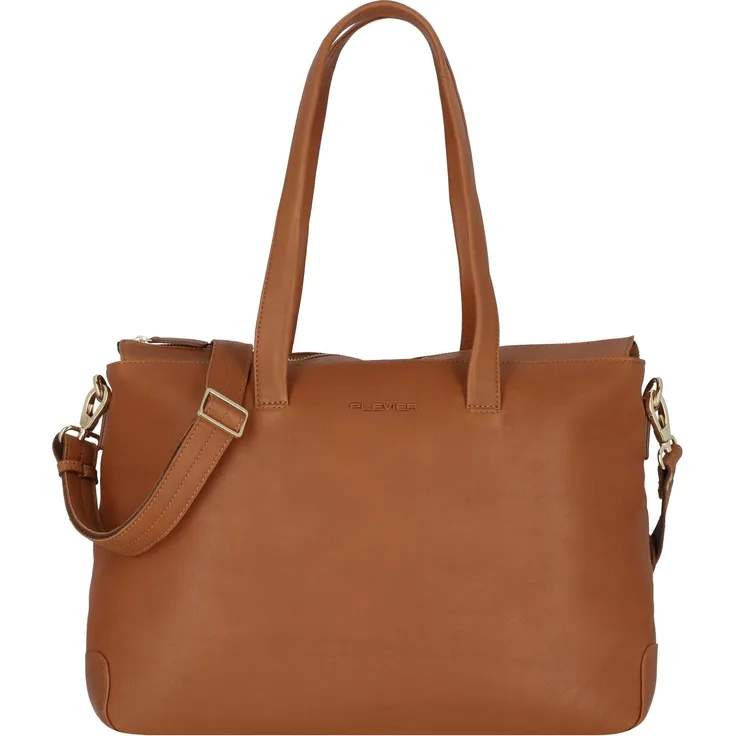 Fujitsu Edge Aktentasche RFID Schutz Leder 40 cm Laptopfach (17.72"), Notebooktasche, Braun