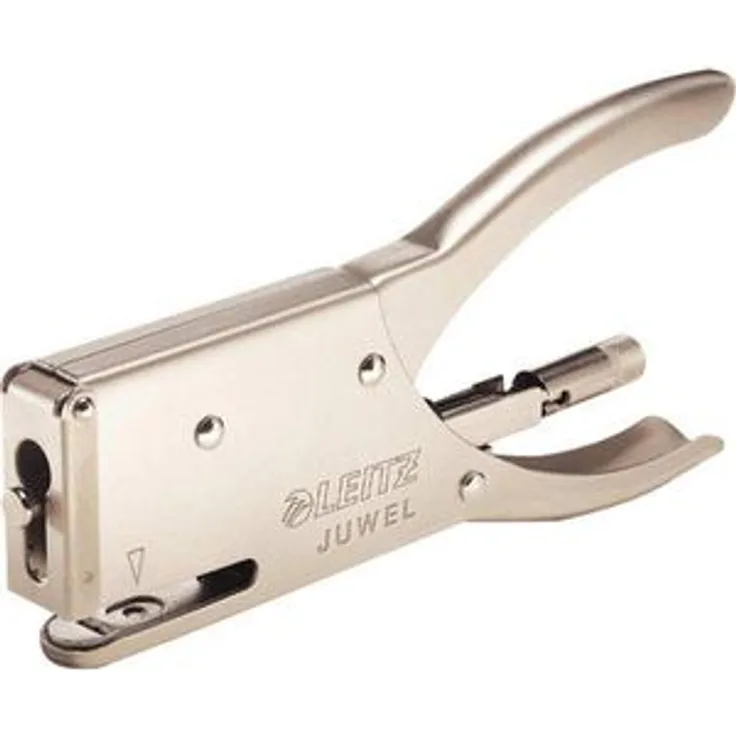 Leitz 5556-00-82 Juwel Heftzange, silber, Heftleistung 12 Blatt, Metall, Juwel 4mm