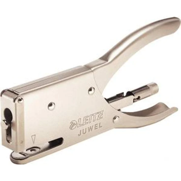 Leitz 5556-00-82 Juwel Heftzange, silber, Heftleistung 12 Blatt, Metall, Juwel 4mm – Bild 1