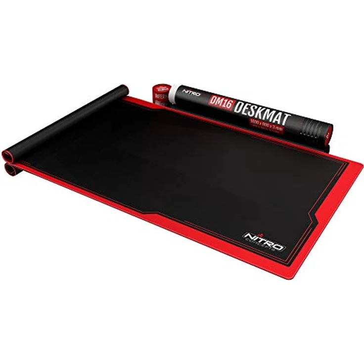 Nitro Concepts Deskmat DM16, 1600x800mm - schwarz/rot (NC-GP-MP-006) – Bild 5