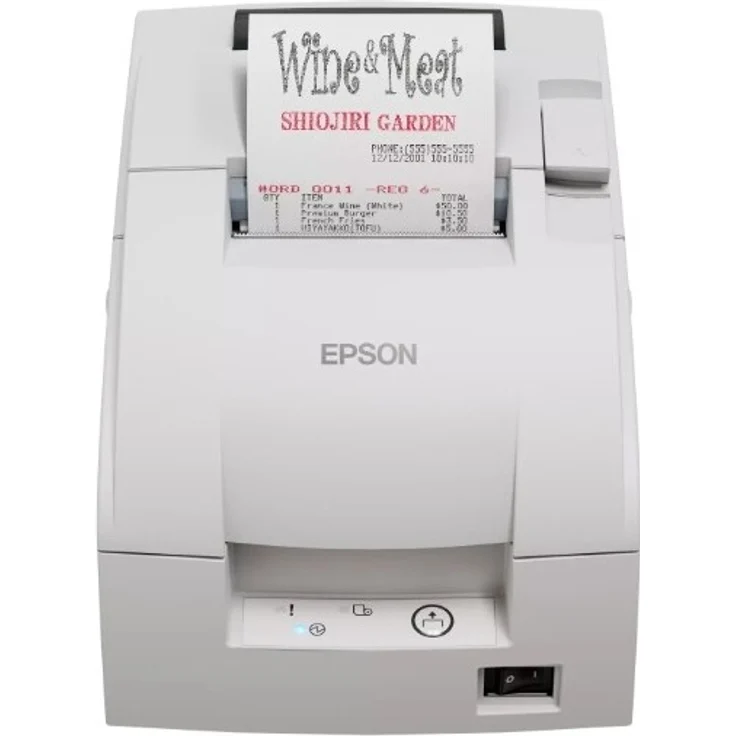 Epson TM-U220IIB POS-Nadeldrucker, 40 Spalten, RS-232, automatischer Abschneider, weiß
