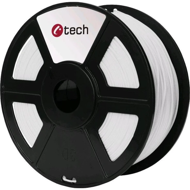 C-Tech PETG Filament, 3D Druckmaterial in weiß, hohe Festigkeit und Transparenz