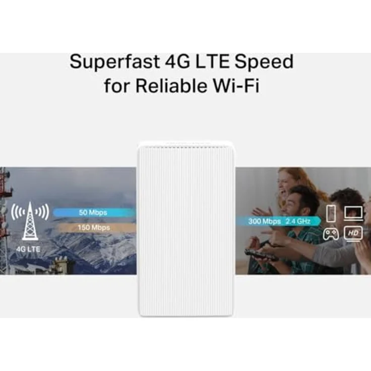 Mercusys N300 MB112-4G, 4G LTE Router mit 300 Mbps Wi-Fi, Weiss – Bild 5