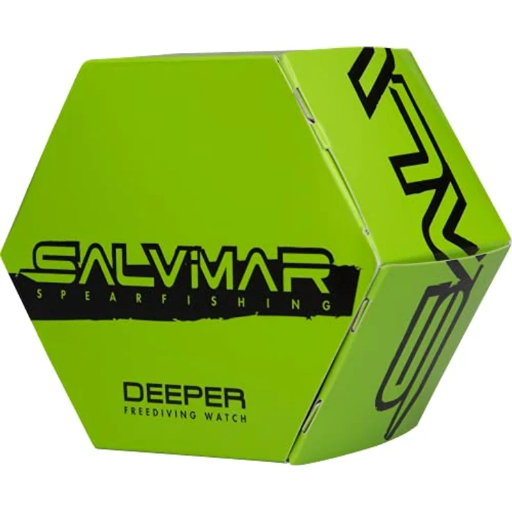 Salvimar Deeper Freitauchuhr, Tauchcomputer für Freediving und Spearfishing, bis 100 m wasserdicht, schwarz – Bild 3