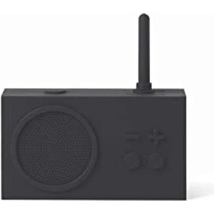 Lexon TYKHO 3 Tragbarer Bluetooth Lautsprecher mit FM Radio, Wasserdicht und Wiederaufladbarer Akku - Schwarz – Bild 1