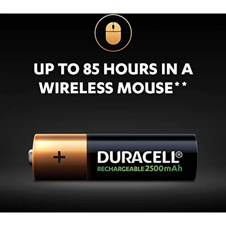 Duracell PreCharged HR06 Mignon (AA)-Akku NiMH 2500 mAh 1,2V 4St. – Bild 6