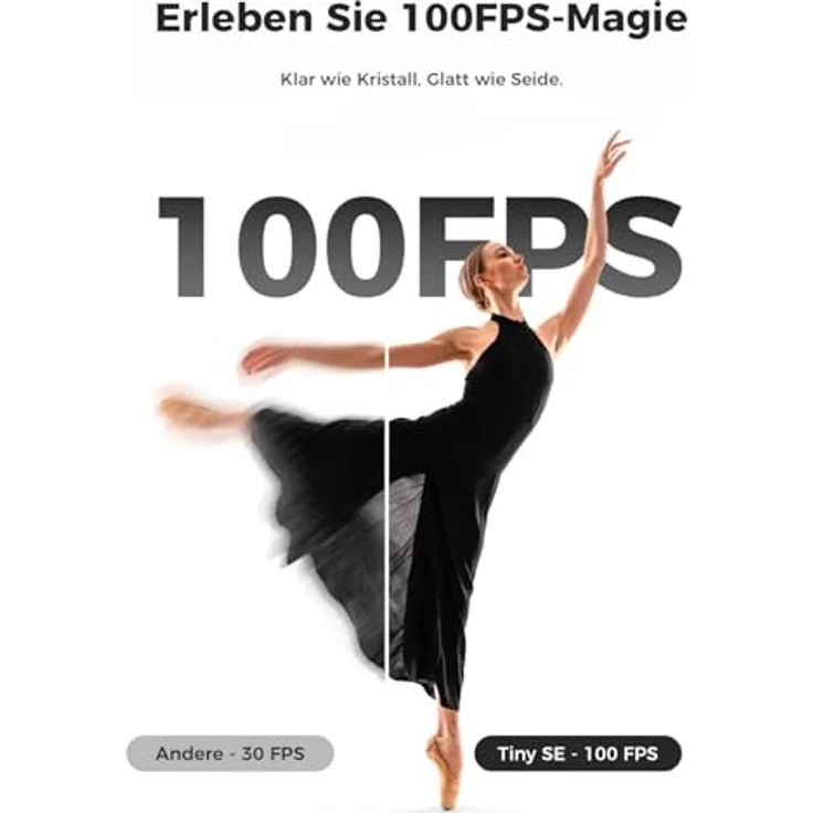 OBSBOT Tiny SE 1080P 100FPS Webcam für PC, AI Tracking PTZ Streaming Kamera in Schwarz mit Gestensteuerung, Dual-ISO und Staggered HDR – Bild 2