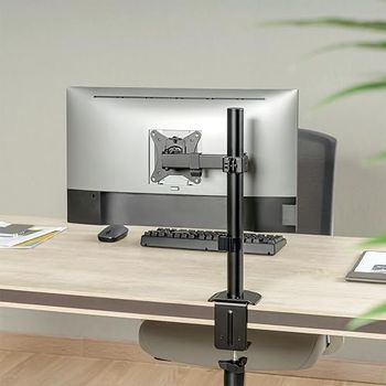 LogiLink Monitorhalterung BP0105 – Für 17–32 Zoll Bildschirme, Tischmontage, Schwarz, Max. 9 Kg, 380 Mm Armlänge