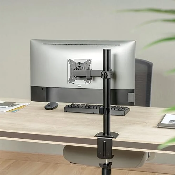 LogiLink Monitorhalterung für 17–32", Armlänge 200 mm, Stahl, Schwarz – Bild 2