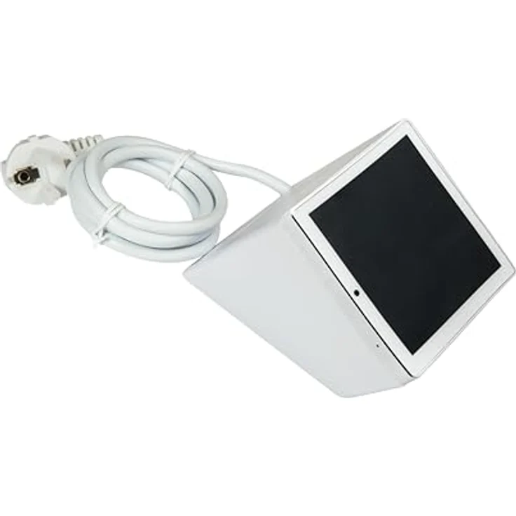 Shelly Wall Display Stand White, eleganter Smart Home Hub für flexible Platzierung mit USB-Ladeoption, Weiss – Bild 1