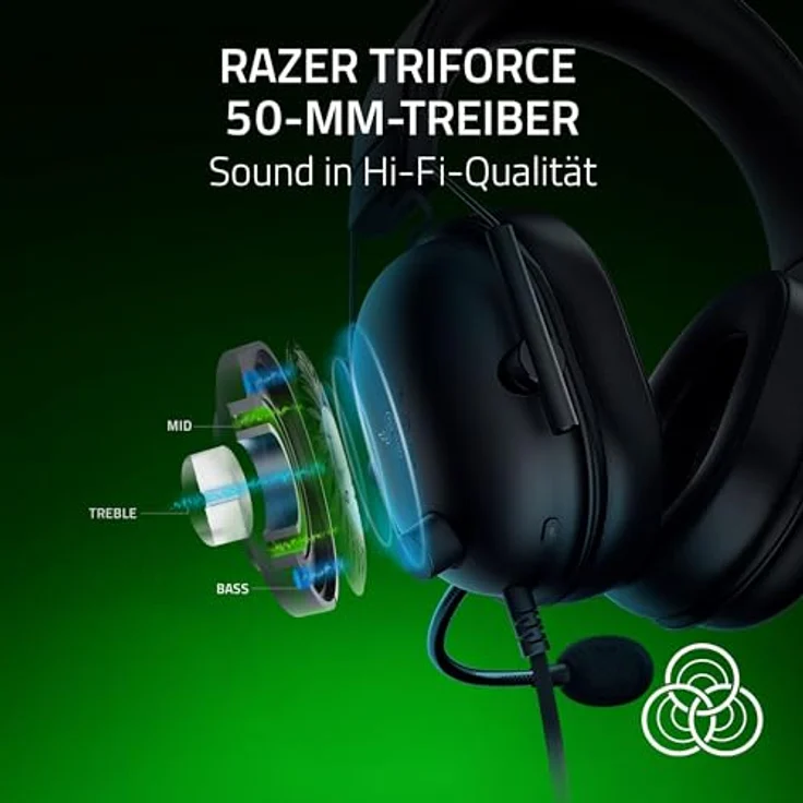 RAZER BlackShark V2 X Xbox Gaming-Headset (Noise-Cancelling) in schwarz – Bild 2