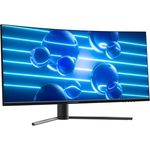 LC-POWER LC-M34-UWQHD-180-C 34 Zoll UWQHD Ultrawide Curved Monitor, 3440 x 1440, 180 Hz, 1 ms MPRT, HDR 400, VA Panel, Schwarz