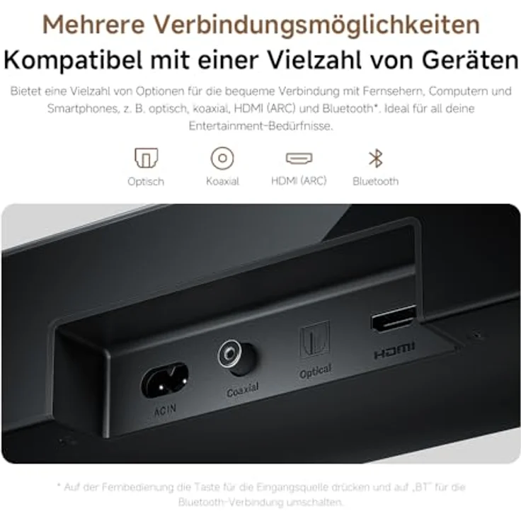 XIAOMI Soundbar Pro 2.0, TV-Soundbar mit 4 Lautsprechern, integriertem Woofer, Dolby Audio™, HDMI ARC/Bluetooth, 84W Leistung, Fernbedienung – Bild 3