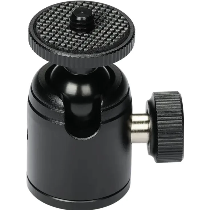 Obsbot Ausziehbarer Mini-Kugelkopf, Stativkopf mit präziser Ausrichtung und robuster Bauweise, Schwarz