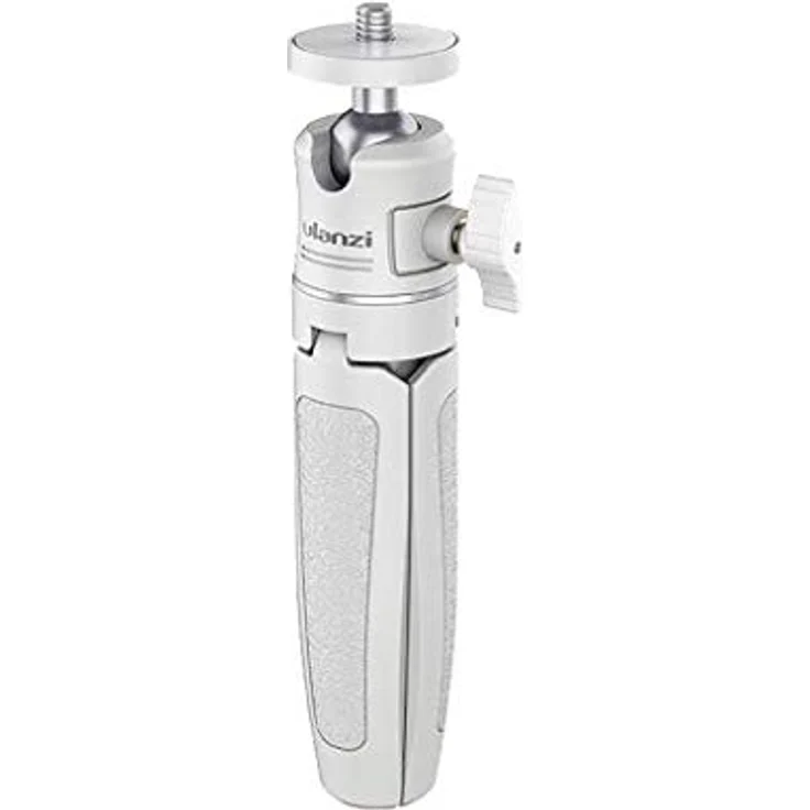 Ulanzi MT-08 Vlog-Stativ, Handgriff & Selfie Stick, vielseitig einsetzbar für Smartphones und GoPro, weiß – Bild 2