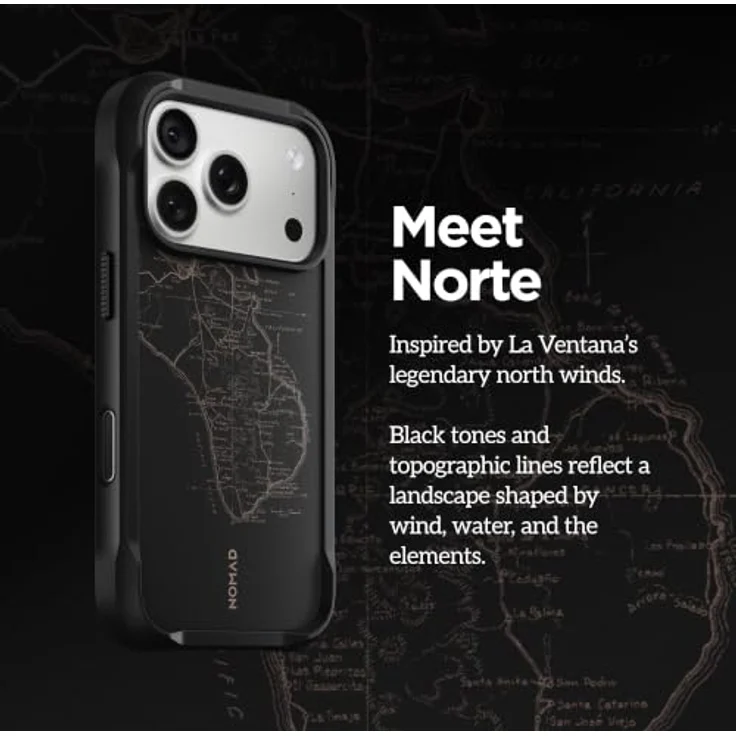 Nomad Rugged Case - norte - Handyhülle für iPhone 18 Pro/17 Pro, robuster Polycarbonat-Rahmen, MagSafe- und Qi2-kompatibel, fingerabdruckresistente Rückseite – Bild 8