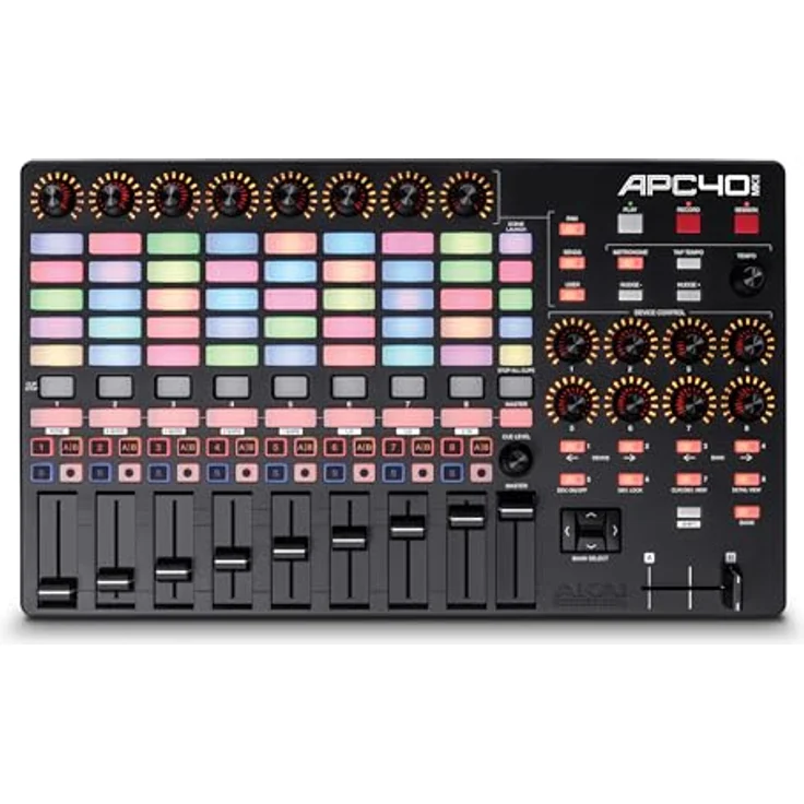 AKAI Professional APC40 MKII - USB Powered Ableton Live Performance Controller mit 5x8 Clip Launch Matrix, Fadern, Reglern, Crossfader und Software – Bild 2