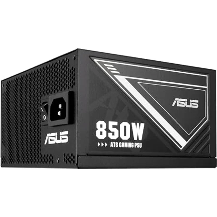 ASUS ATS-850G, 850 W PC Netzteil mit 80-Plus-Gold-Zertifizierung und Doppelkugellagerlüfter, Schwarz – Bild 1