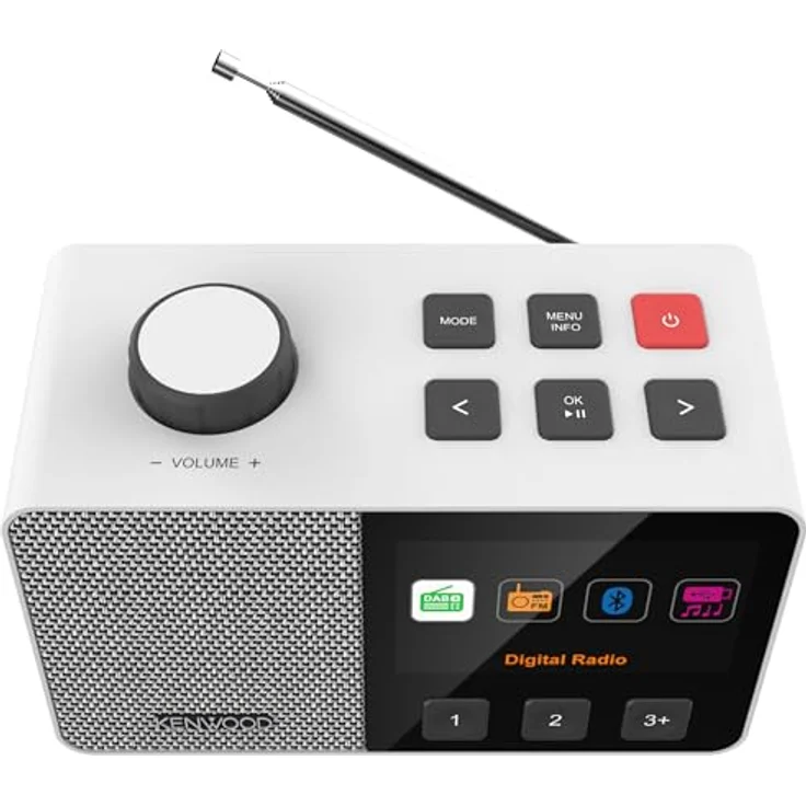 Kenwood CR-M70DAB-W, Tragbares Digitalradio mit DAB+, FM, Bluetooth und USB-C, Weiss – Bild 4