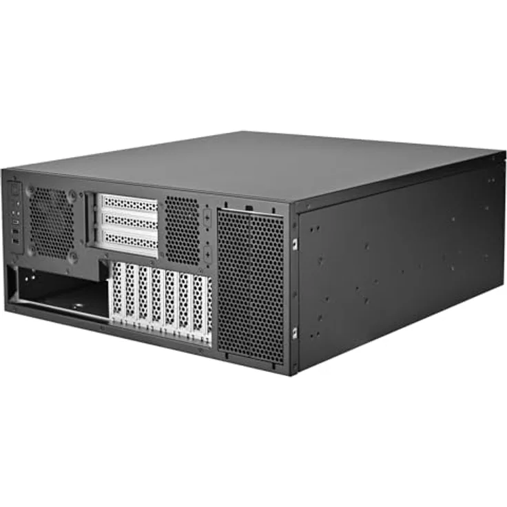 Silverstone RM47-502I Server-Gehäuse, großes Gehäuse mit 11 Erweiterungsslots, kompatibel mit SSI-EEB Mainboards, bis 280 mm Radiator und 148 mm CPU-Kühlerhöhe