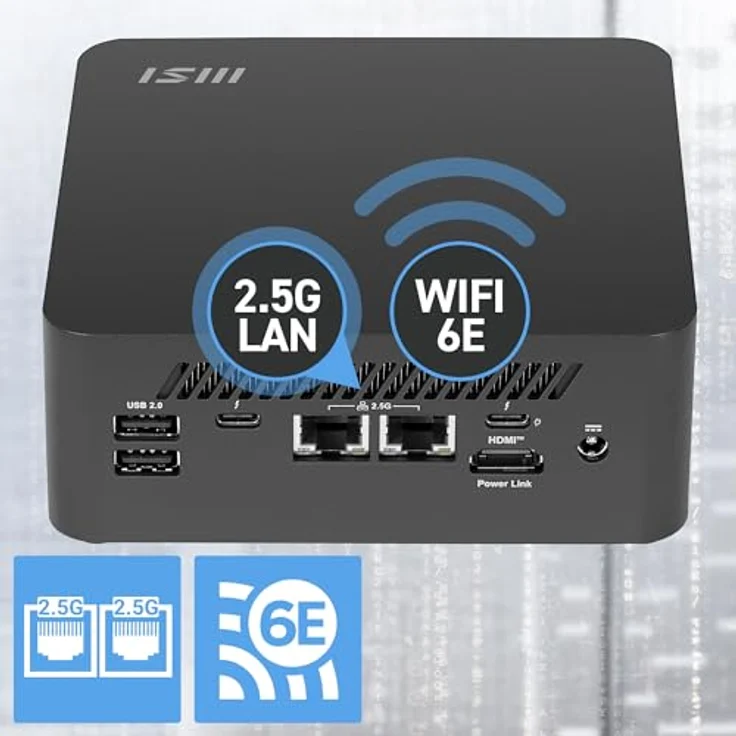 MSI Cubi NUC AI+ 00B20611-030, Mini-PC mit Intel Core Ultra 7, 32 GB RAM, 1024 GB SSD, Intel Arc 140V, Windows 11 Pro – Bild 7