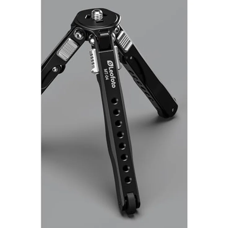 Leofoto Pocket Mini Tripod MT-04, Tischstativ mit variabler Höhe von 120mm bis 370mm, Tragfähigkeit 5kg, Packmaß 25cm – Bild 7