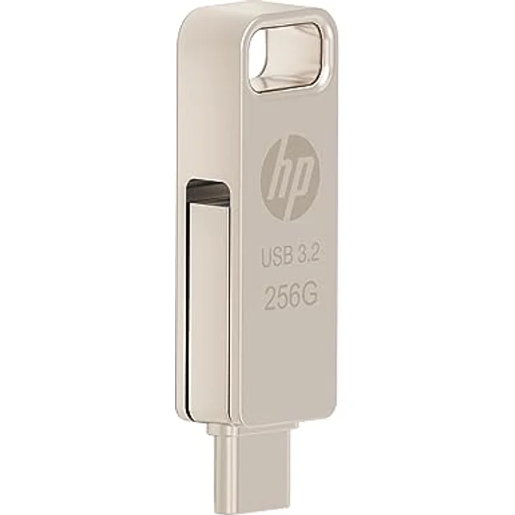 HP 256GB x206c OTG Type-C Metal Flash Drive, USB-C USB Stick, silber – Bild 4