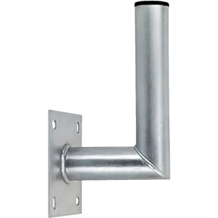 Premium X 10-15cm Wandhalter Stahl verzinkt Ø 48mm Winkel Wand-Halterung für Satelliten-Schüssel SAT-Antenne – Bild 1