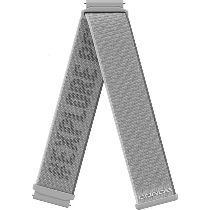 Coros 22mm Watch Band Coros (22 mm, Nylon), Uhrenarmband, Grau