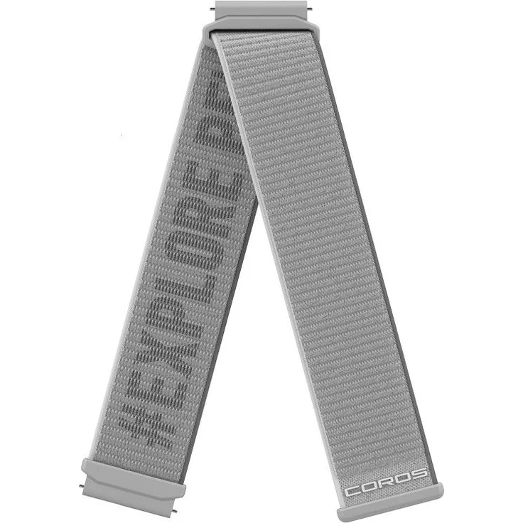Coros 22mm Watch Band Coros (22 mm, Nylon), Uhrenarmband, Grau – Bild 1