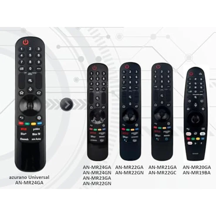 azurano Fernbedienung für LG Universal Magic Remote, AN-MR24GA, AN-MR23GA, AN-MR22GA, AN-MR21GA, sofort einsatzbereit, Voice und Mouse Funktion – Bild 8