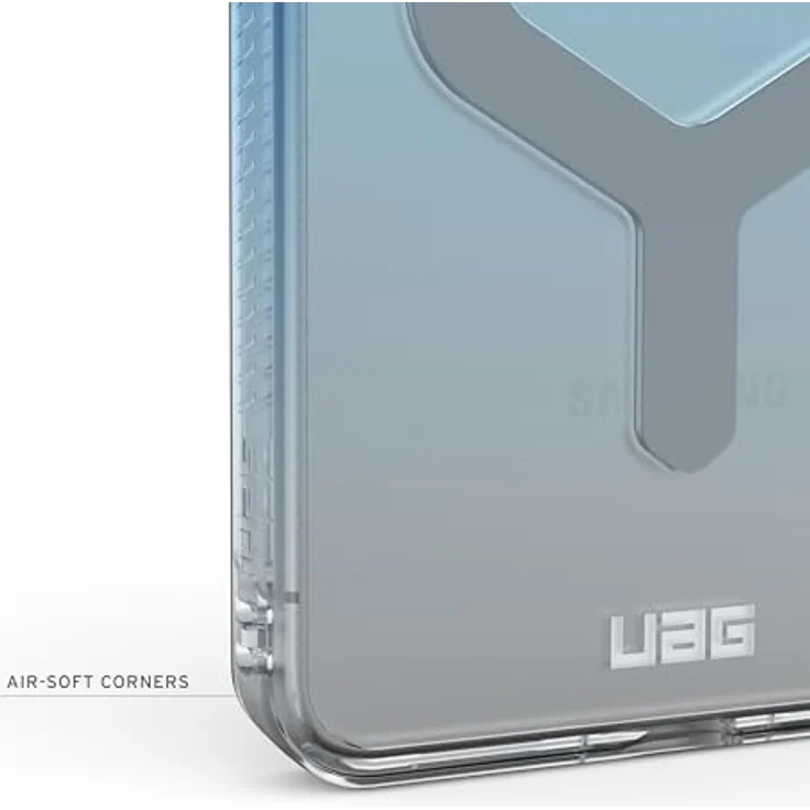 URBAN ARMOR GEAR Plyo Case für Samsung Galaxy S26 Ultra, sturzfeste Hülle mit Magnetring, Wireless Charging kompatibel, blau/transparent/Ombre – Bild 5