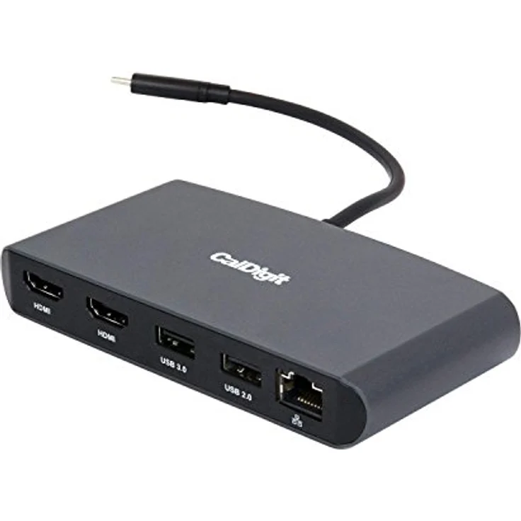 CalDigit Thunderbolt 3 Mini-Dock, tragbares Aluminium-Dock mit Dual 4K erweiterten Displays – Bild 1