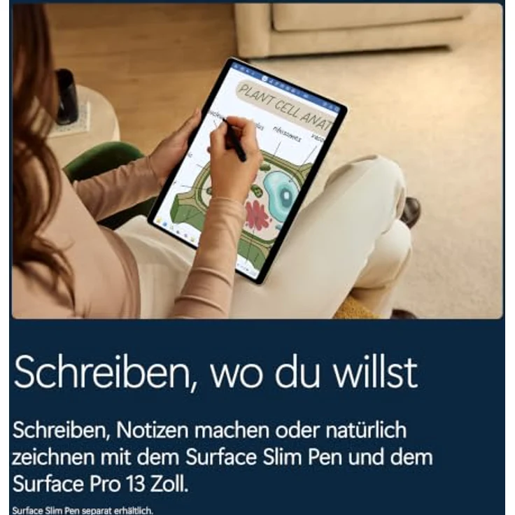 Microsoft Surface Pro 13" EP2-65068, 13" OLED Touchscreen, Snapdragon X2 Elite, 16GB RAM, 1000GB SSD, Windows 11 Home, platin – Bild 12
