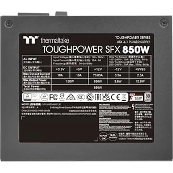 Thermaltake Toughpower SFX 850W | ATX 3.1 | 80Plus Platinum – Bild 5
