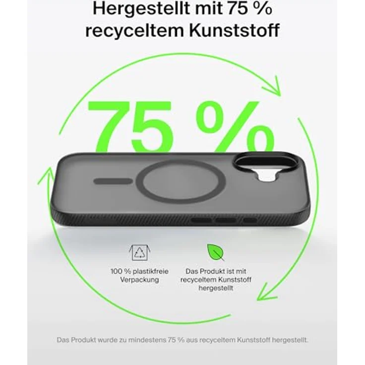 Belkin Grip Magn. Schutzhülle MSA034hqBK für iPhone 17, stoßfest, schwarz mit Kamerasteuerung und kabellosem Laden – Bild 8