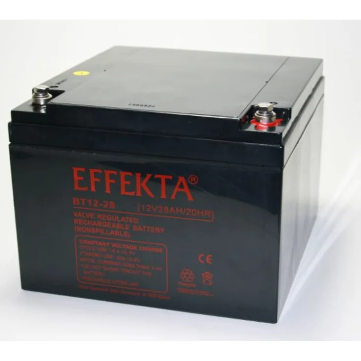Effekta BT 12-28 12V 28Ah Blei Akku / Blei-Vlies Akku AGM VRLA