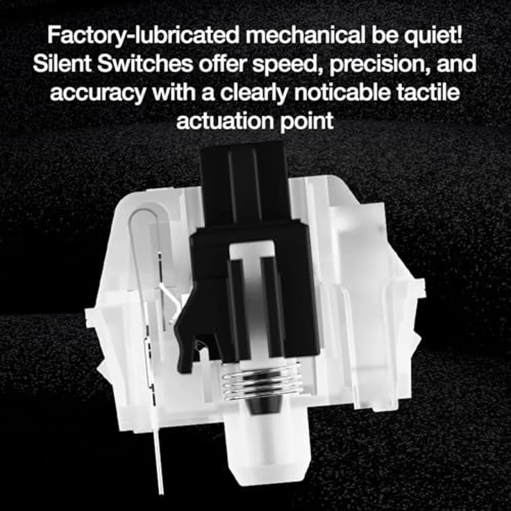 be quiet! Dark Mount, mechanische Tastatur mit dunkler Halterung, Hot-Swap-fähige leise Schalter, abnehmbarer Numpad, programmierbare ARGB-Tasten und Medien-Dock – Bild 4