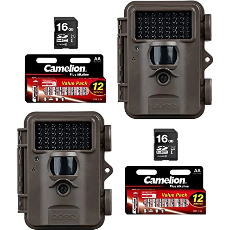 DÖRR Snapshot Mini Black 30MP 4K Überwachungskamera - Wildkamera - Fotofalle | Ultra HD 4K Videos - 940nm IR LEDs | für Innen- und Außenbereich (2er Starter-Kit) – Bild 1