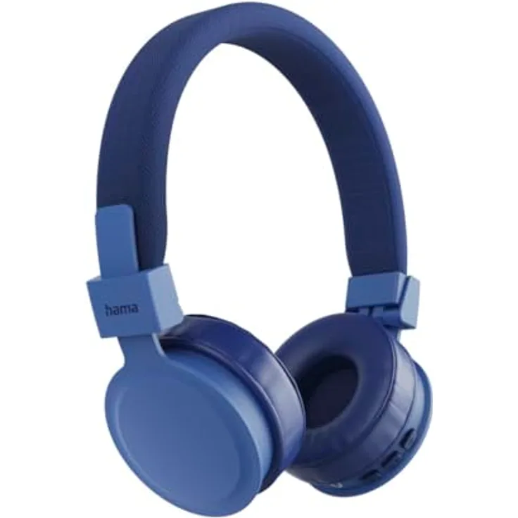 Hama Freedom Lit III, Bluetooth On-Ear Kopfhörer faltbar mit Mikrofon und Sprachsteuerung, blau