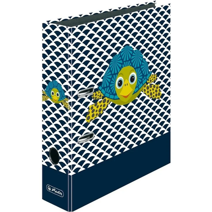 Herlitz Aktenordner Herlitz Motivordner DIN A4 80mm breit "Turtle" – Bild 1
