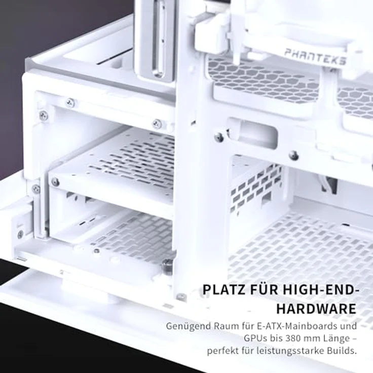 PHANTEKS Evolv X2 PC-Gehäuse, Midi-Tower, E-ATX, Tempered Glass, DRGB - weiß – Bild 5