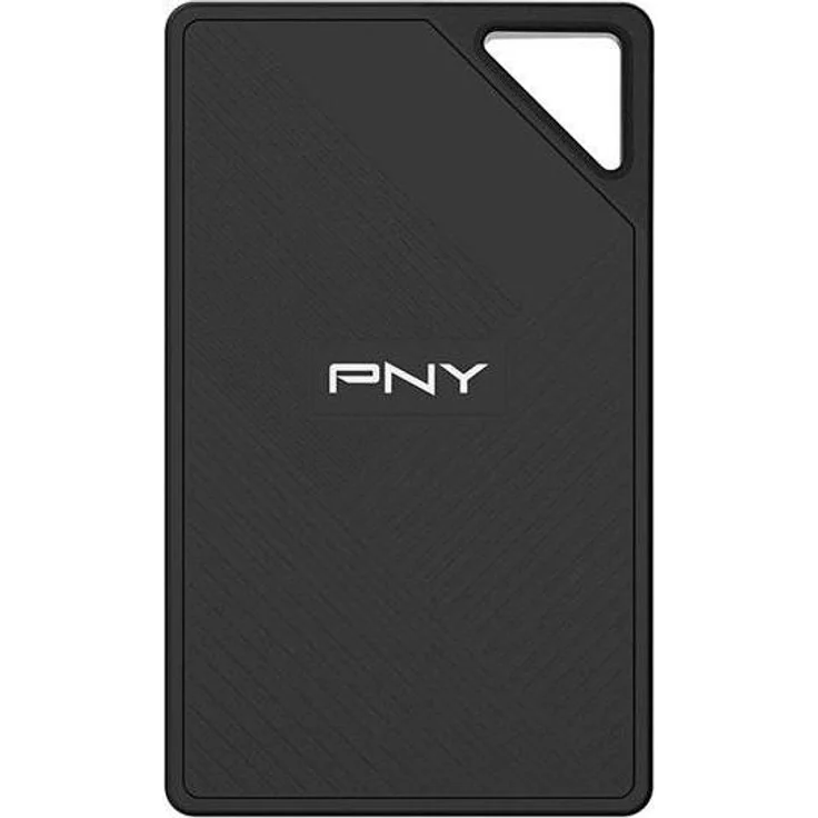 PNY SSDEX USB 3.2 Gen 2/Type-C RP60, Externe SSD mit 2TB Speicherkapazität, Schwarz