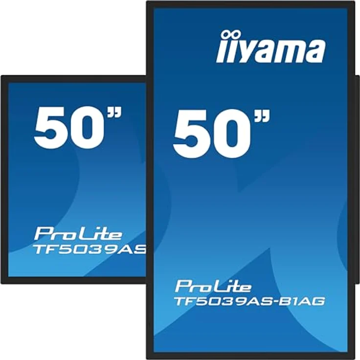 Iiyama Prolite TF5039AS-B1AG 125.7cm 49,5" VA LED-Monitor 4K UHD Open Frame 40 Punkt Multitouch Bonded PCAP kapazitiv HDMI DP RJ45 RS-232c USB2.0 IP65 Android OS AntiGlare Touch-durch-Glass 24/7, Schwarz – Bild 4